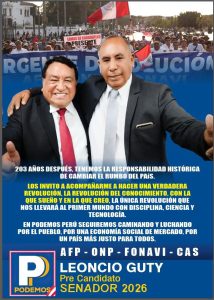 #AvisoPolitico Guty por Arequipa pre candidato a senador.