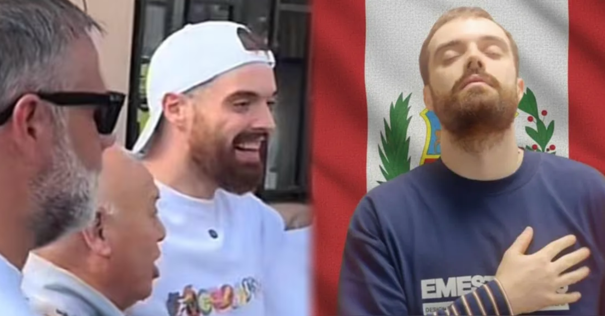 ¡Bienvenido al Perú! Ibai Llanos pisa suelo limeño, saborea pan con chicharrón y escala cerro para reunirse con streamer local