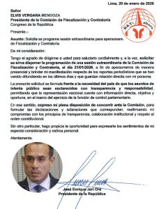 #LOULTIMO #lima El presidente José Jerí pide presentarse a Comisión de Fiscaliza…