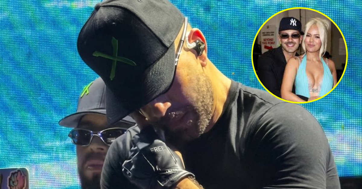 ¿Recordó a Karol? Feid llora al interpretar canción de desamor durante concierto 